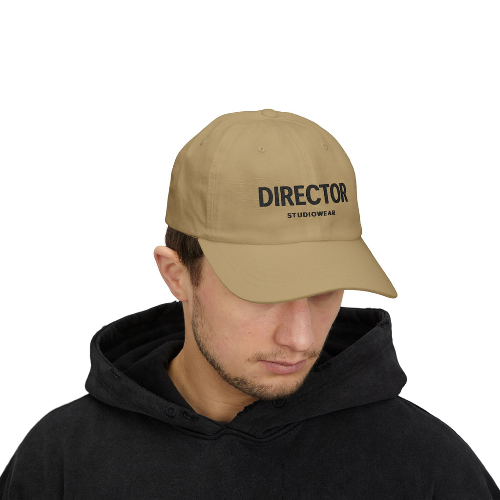 Director Embroidered Dad Cap - Classic White Baseball Hat