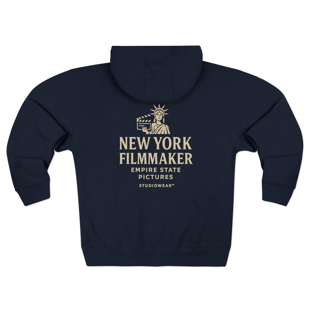 New York Filmmaker Zip Hoodie — Empire State Pictures Graphic Zip-Up