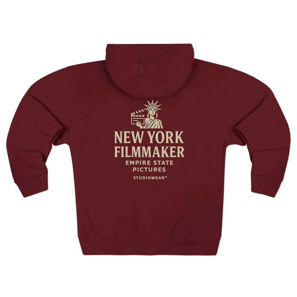 New York Filmmaker Zip Hoodie — Empire State Pictures Graphic Zip-Up