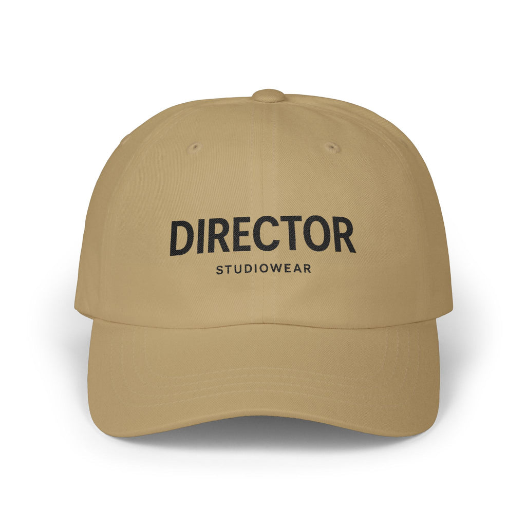 Director Embroidered Dad Cap - Classic White Baseball Hat