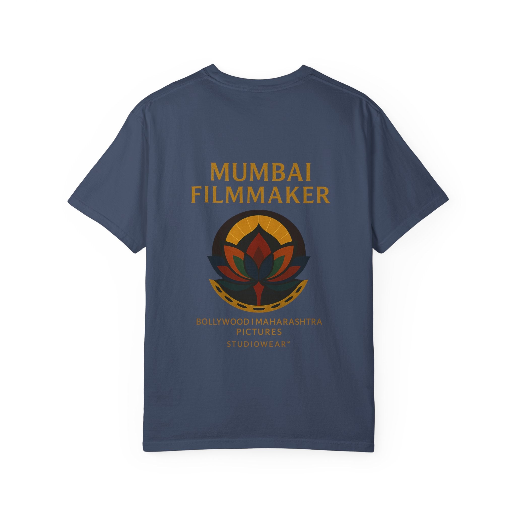 Mumbai Filmmaker T-Shirt — Lotus Logo Bollywood Studio Tee