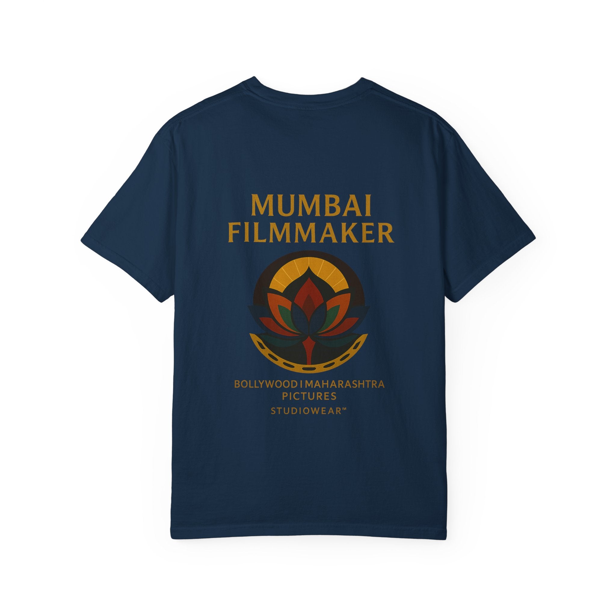 Mumbai Filmmaker T-Shirt — Lotus Logo Bollywood Studio Tee
