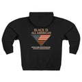 "Black Is All American" Zip Hoodie - Patriotic Flag Design