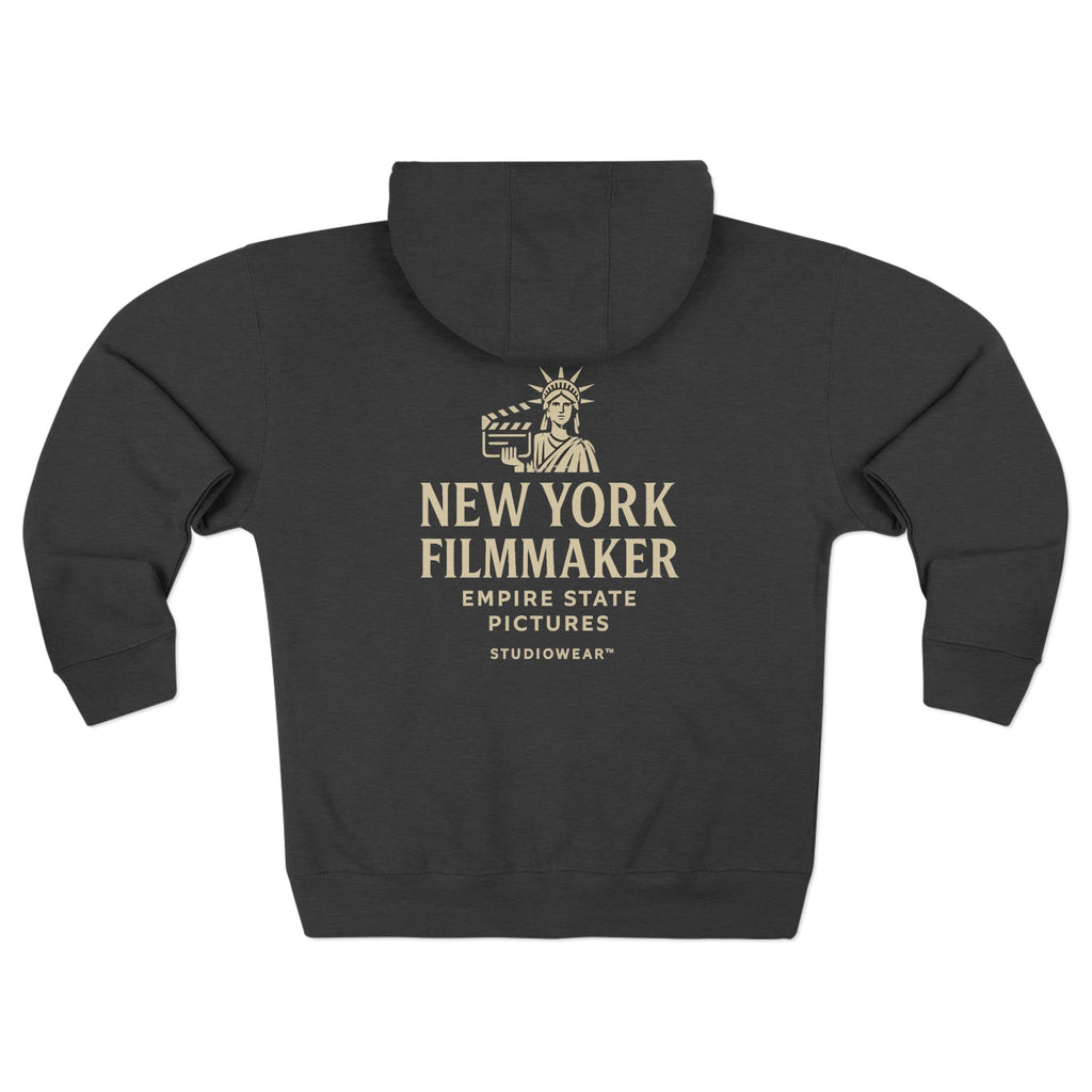 New York Filmmaker Zip Hoodie — Empire State Pictures Graphic Zip-Up